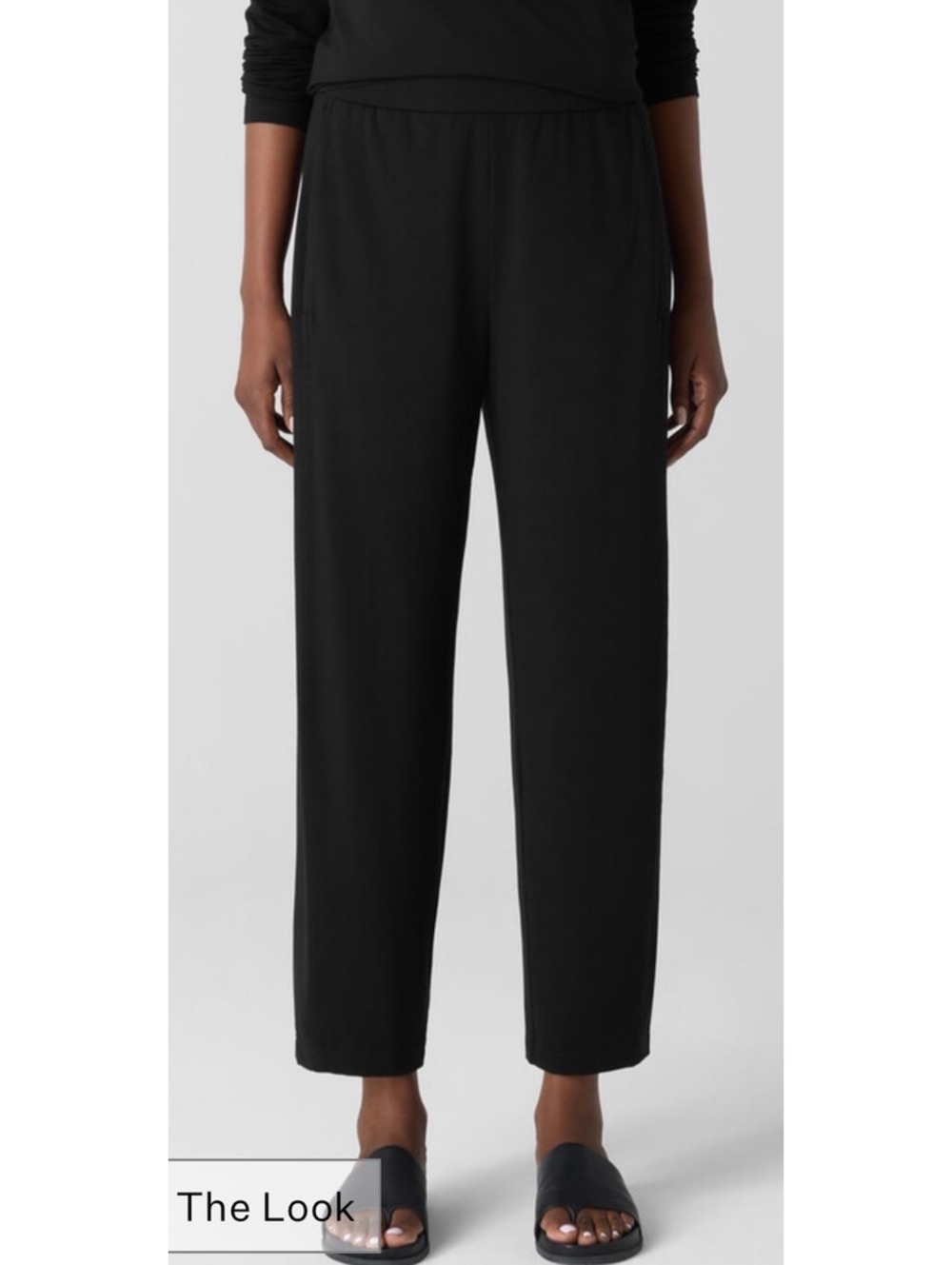 Eileen Fisher Black Relaxed Fit Pants
